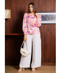 LISA LONG SLEEVE PINK BLOUSE