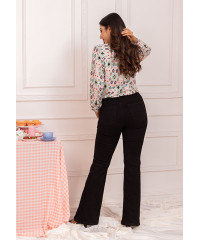 LISA LONG SLEEVE PRINTED BLOUSE