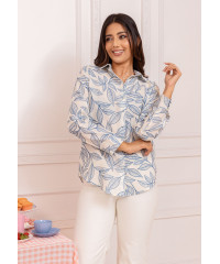 LISA LONG SLEEVE LIGHT BLUE BLOUSE