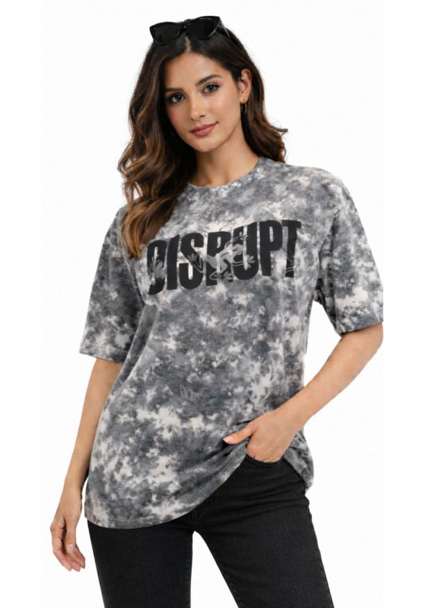 DISTRUPT BLACK&WHITE BAGGY TEE