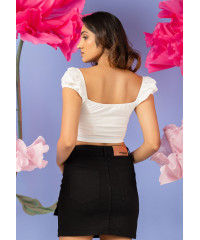 MINI BLACK CARGO SKIRT