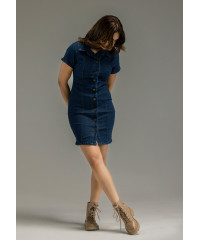 AXIA DARK BLUE DENIM DRESS 