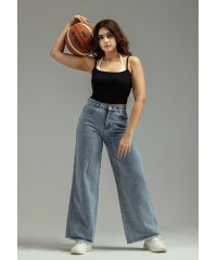 HENASSY WIDE LEG JEAN