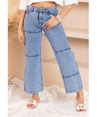 ACID WASH WIDE LEG PANT
