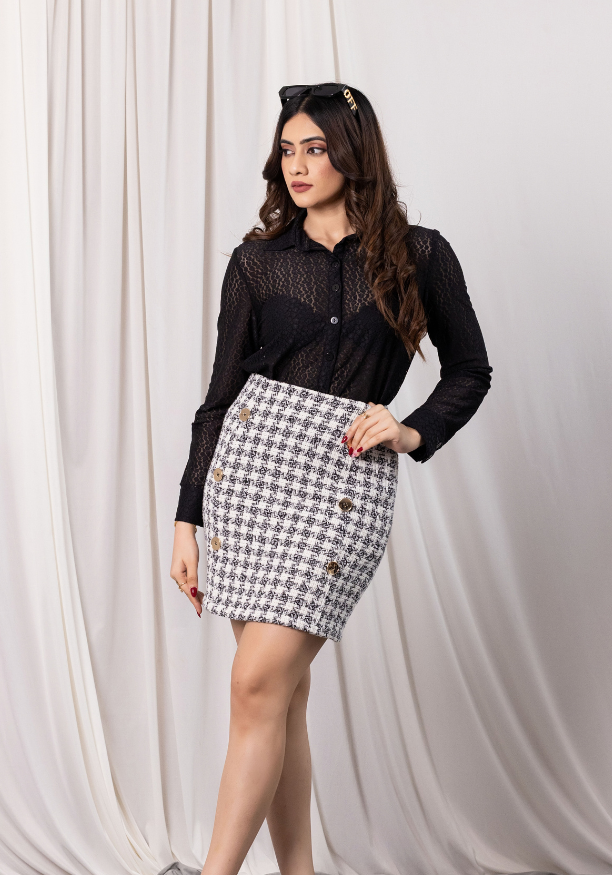 MICAH LACE LONG SLEEVE BLOUSE 