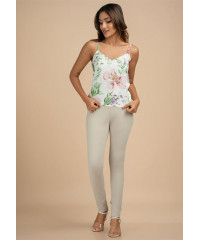 HIGH WAIST SKINNY BEIGE PANT