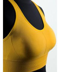 BACK CROSS YELLOW SPORTS BRA